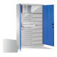 C+P Werkzeugschrank Acurado, H1950xB1200xT500mm, Front Lichtblau, Korpus Lichtgrau (8931-302)-2