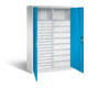 C+P Werkzeugschrank Acurado, H1950xB1200xT500mm, Front Lichtblau, Korpus Lichtgrau (8931-303)-1