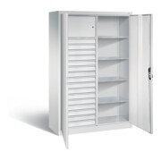 C+P Werkzeugschrank Acurado, H1950xB1200xT500mm, Front Lichtgrau, Korpus Lichtgrau (8931-301)