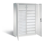 C+P Werkzeugschrank Acurado, H1950xB1200xT500mm, Front Lichtgrau, Korpus Lichtgrau (8931-302)