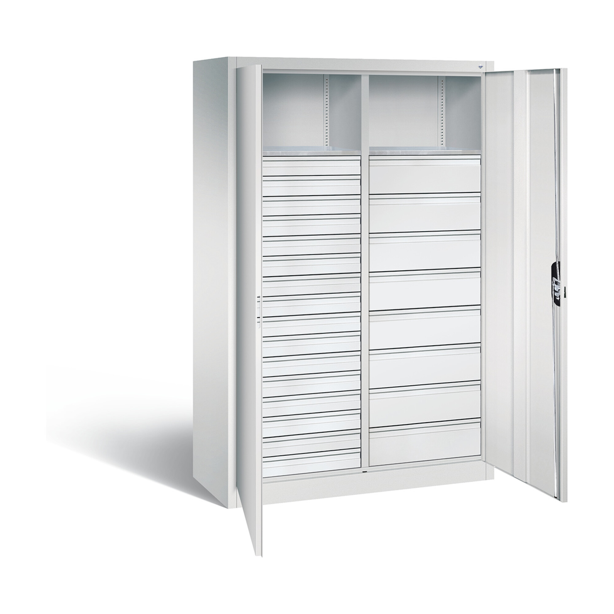 C+P Werkzeugschrank Acurado, H1950xB1200xT500mm, Front Lichtgrau, Korpus Lichtgrau (8931-303) ; C + P Möbelsysteme