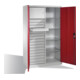 C+P Werkzeugschrank Acurado, H1950xB1200xT500mm, Front Rubinrot, Korpus Lichtgrau (8931-301)-2