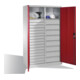 C+P Werkzeugschrank Acurado, H1950xB1200xT500mm, Front Rubinrot, Korpus Lichtgrau (8931-303)-2