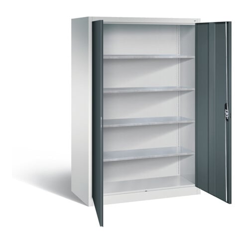 C+P Werkzeugschrank Acurado, H1950xB1200xT600mm, Front Anthrazitgrau, Korpus Lichtgrau (8932-00)