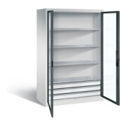C+P Werkzeugschrank Acurado, H1950xB1200xT600mm, Front Anthrazitgrau, Korpus Lichtgrau (8932-553)