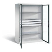 C+P Werkzeugschrank Acurado, H1950xB1200xT600mm, Front Anthrazitgrau, Korpus Lichtgrau (8932-5530)