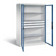 C+P Werkzeugschrank Acurado, H1950xB1200xT600mm, Front Fernblau, Korpus Lichtgrau (8932-5530)-1