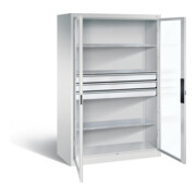 C+P Werkzeugschrank Acurado, H1950xB1200xT600mm, Front Lichtgrau, Korpus Lichtgrau (8932-5530)