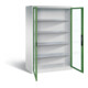 C+P Werkzeugschrank Acurado, H1950xB1200xT600mm, Front Resedagrün, Korpus Lichtgrau (8932-055)-1