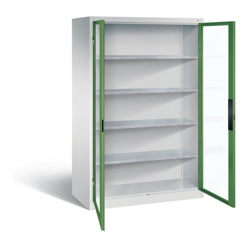 C+P Werkzeugschrank Acurado, H1950xB1200xT600mm, Front Resedagrün, Korpus Lichtgrau (8932-055)