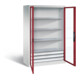 C+P Werkzeugschrank Acurado, H1950xB1200xT600mm, Front Rubinrot, Korpus Lichtgrau (8932-553)-1