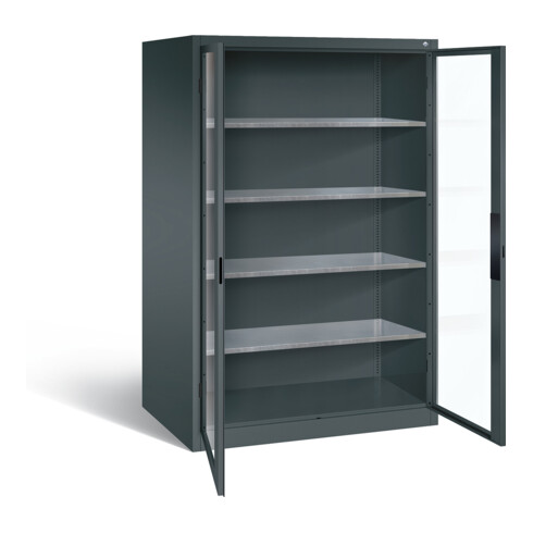 C+P Werkzeugschrank Acurado, H1950xB1200xT800mm, Front Anthrazitgrau, Korpus Anthrazitgrau (8934-055)