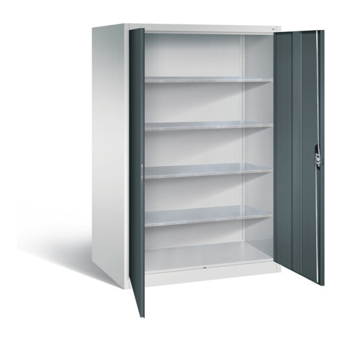 C+P Werkzeugschrank Acurado, H1950xB1200xT800mm, Front Anthrazitgrau, Korpus Lichtgrau (8934-00)