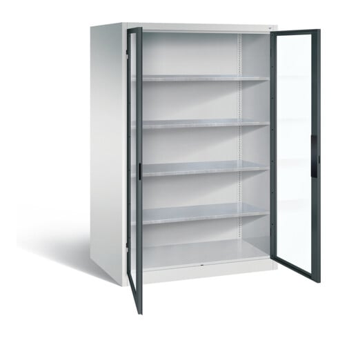 C+P Werkzeugschrank Acurado, H1950xB1200xT800mm, Front Anthrazitgrau, Korpus Lichtgrau (8934-055)