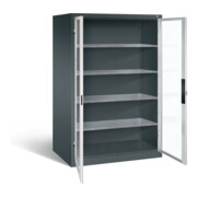 C+P Werkzeugschrank Acurado, H1950xB1200xT800mm, Front Lichtgrau, Korpus Anthrazitgrau (8934-055)