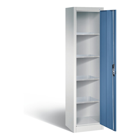 C+P Werkzeugschrank Acurado, H1950xB502xT400mm, Front Fernblau, Korpus Lichtgrau (8900-00)