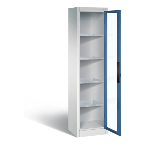 C+P Werkzeugschrank Acurado, H1950xB502xT400mm, Front Fernblau, Korpus Lichtgrau (8900-055)