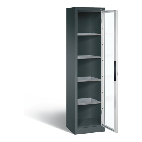 C+P Werkzeugschrank Acurado, H1950xB502xT400mm, Front Lichtgrau, Korpus Anthrazitgrau (8900-055)