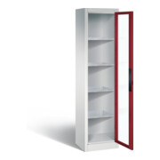C+P Werkzeugschrank Acurado, H1950xB502xT400mm, Front Rubinrot, Korpus Lichtgrau (8900-055)