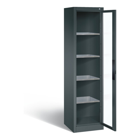 C+P Werkzeugschrank Acurado, H1950xB502xT500mm, Front Anthrazitgrau, Korpus Anthrazitgrau (8901-055)