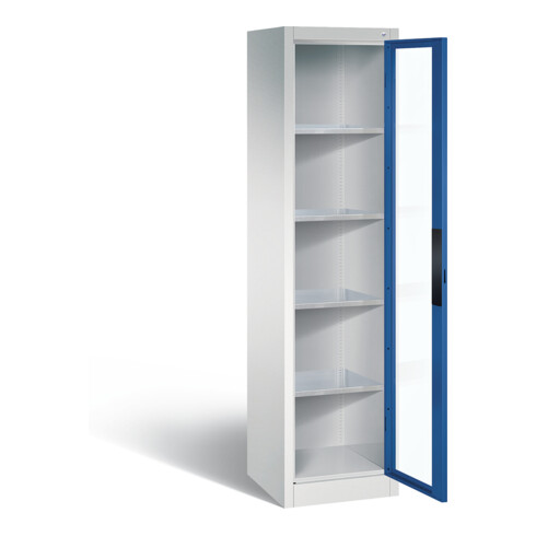 C+P Werkzeugschrank Acurado, H1950xB502xT500mm, Front Enzianblau, Korpus Lichtgrau (8901-055)