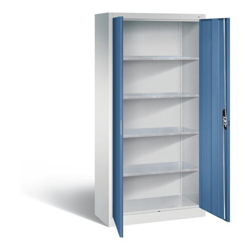 C+P Werkzeugschrank Acurado, H1950xB930xT400mm, Front Fernblau, Korpus Lichtgrau (8920-00)