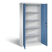 C+P Werkzeugschrank Acurado, H1950xB930xT400mm, Front Fernblau, Korpus Lichtgrau (8920-00)