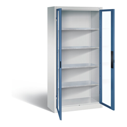 C+P Werkzeugschrank Acurado, H1950xB930xT400mm, Front Fernblau, Korpus Lichtgrau (8920-055)