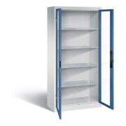 C+P Werkzeugschrank Acurado, H1950xB930xT400mm, Front Fernblau, Korpus Lichtgrau (8920-055)