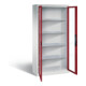 C+P Werkzeugschrank Acurado, H1950xB930xT400mm, Front Rubinrot, Korpus Lichtgrau (8920-055)-1