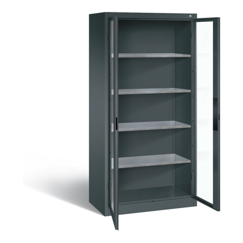 C+P Werkzeugschrank Acurado, H1950xB930xT500mm, Front Anthrazitgrau, Korpus Anthrazitgrau (8921-055)