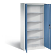 C+P Werkzeugschrank Acurado, H1950xB930xT500mm, Front Fernblau, Korpus Lichtgrau (8921-00)