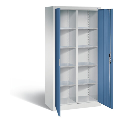 C+P Werkzeugschrank Acurado, H1950xB930xT500mm, Front Fernblau, Korpus Lichtgrau (8921-311)