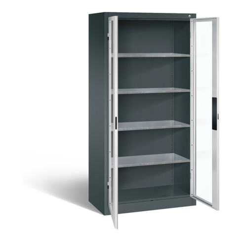 C+P Werkzeugschrank Acurado, H1950xB930xT500mm, Front Lichtgrau, Korpus Anthrazitgrau (8921-055)
