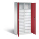 C+P Werkzeugschrank Acurado, H1950xB930xT500mm, Front Rubinrot, Korpus Lichtgrau (8921-303)-1