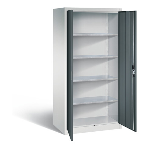 C+P Werkzeugschrank Acurado, H1950xB930xT600mm, Front Anthrazitgrau, Korpus Lichtgrau (8922-00)