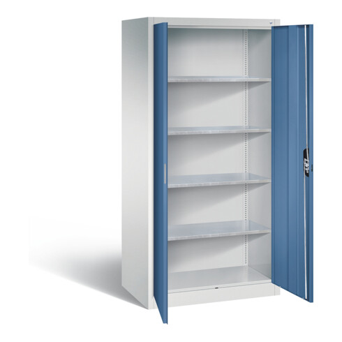 C+P Werkzeugschrank Acurado, H1950xB930xT600mm, Front Fernblau, Korpus Lichtgrau (8922-00)