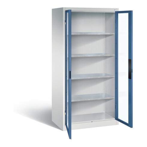 C+P Werkzeugschrank Acurado, H1950xB930xT600mm, Front Fernblau, Korpus Lichtgrau (8922-055)