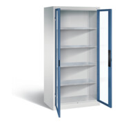 C+P Werkzeugschrank Acurado, H1950xB930xT600mm, Front Fernblau, Korpus Lichtgrau (8922-055)