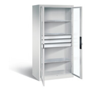 C+P Werkzeugschrank Acurado, H1950xB930xT600mm, Front Lichtgrau, Korpus Lichtgrau (8922-5530)