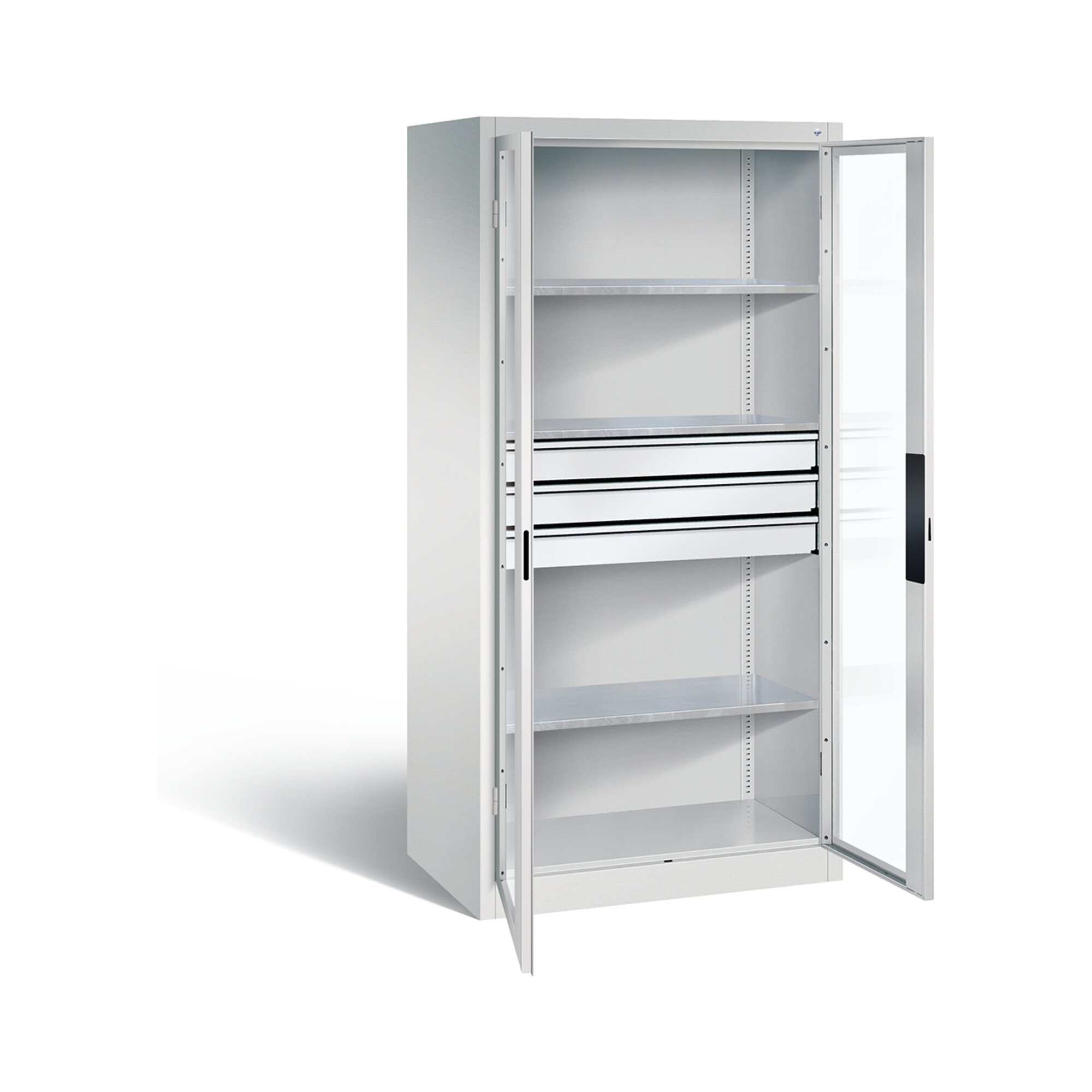 C+P Werkzeugschrank Acurado, H1950xB930xT600mm, Front Lichtgrau, Korpus Lichtgrau (8922-5530) ; C + P Möbelsysteme