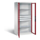 C+P Werkzeugschrank Acurado, H1950xB930xT600mm, Front Rubinrot, Korpus Lichtgrau (8922-5530)-1