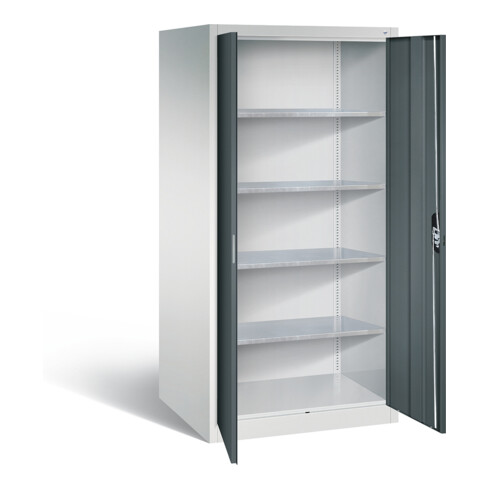 C+P Werkzeugschrank Acurado, H1950xB930xT800mm, Front Anthrazitgrau, Korpus Lichtgrau (8924-00)