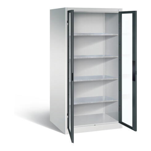 C+P Werkzeugschrank Acurado, H1950xB930xT800mm, Front Anthrazitgrau, Korpus Lichtgrau (8924-055)