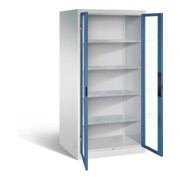 C+P Werkzeugschrank Acurado, H1950xB930xT800mm, Front Fernblau, Korpus Lichtgrau (8924-055)