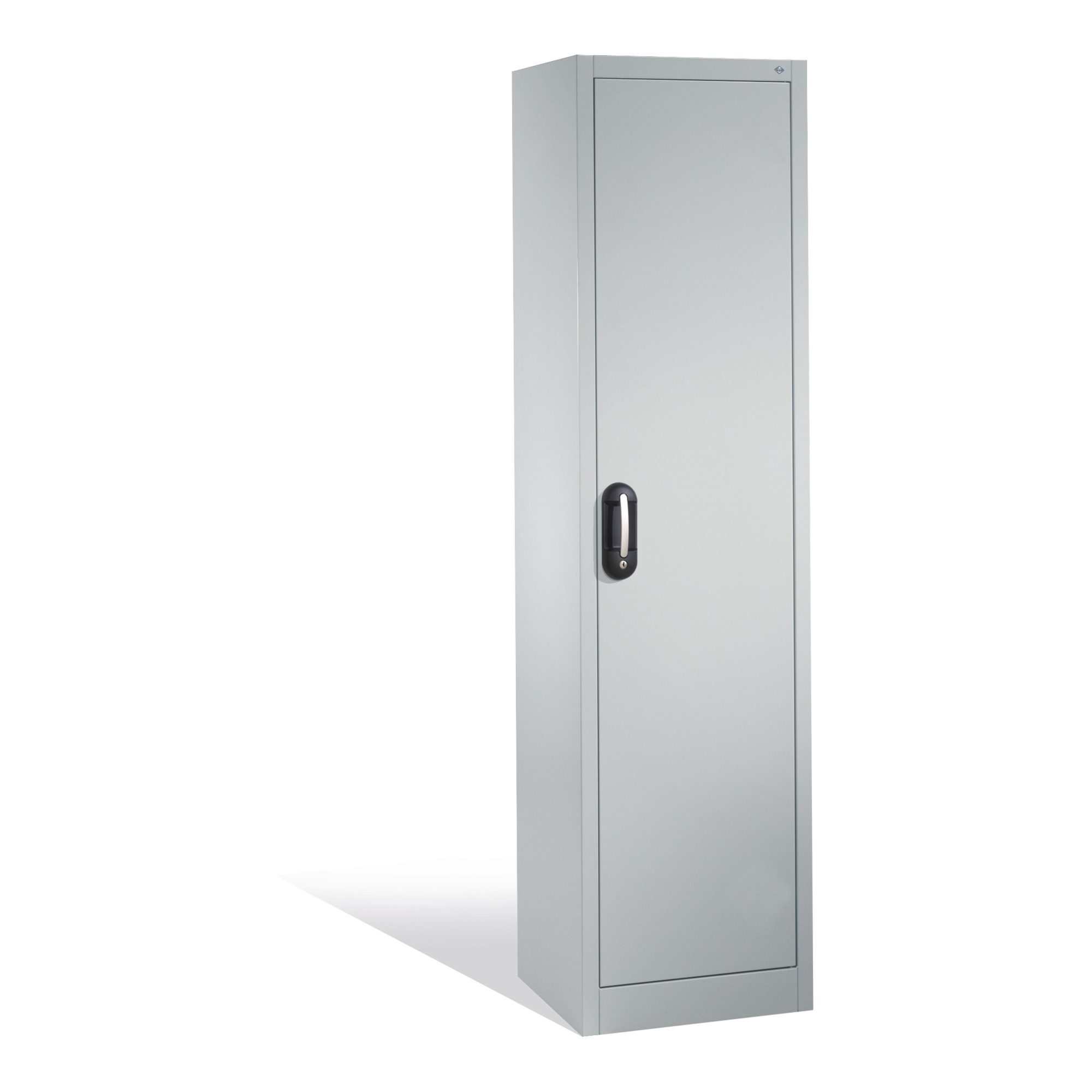 C+P Werkzeugschrank mit Drehtür, innen 4 Böden, H1950xB500xT400mm Front Lichtgrau Korpus Lichtgrau ; C + P Möbelsysteme