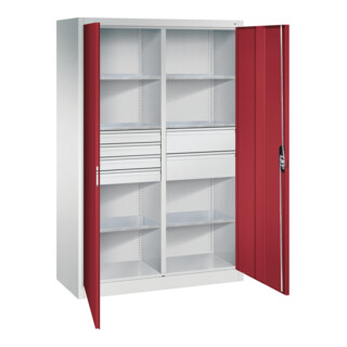 C+P Werkzeugschrank mit Schubladen Acurado, 1950x1200x500mm, 7035/3003