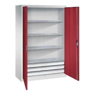 C+P Werkzeugschrank mit Schubladen Acurado, 1950x1200x500mm, 7035/3003