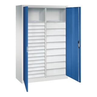 C+P Werkzeugschrank mit Schubladen Acurado, 1950x1200x500mm, 7035/5010