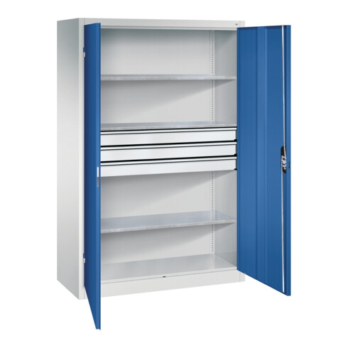 C+P Werkzeugschrank mit Schubladen Acurado, 1950x1200x500mm, 7035/5010